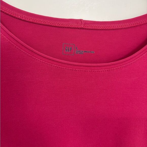 🔵 Gap long sleeve crew Pink top size Large - Picture 6 of 6